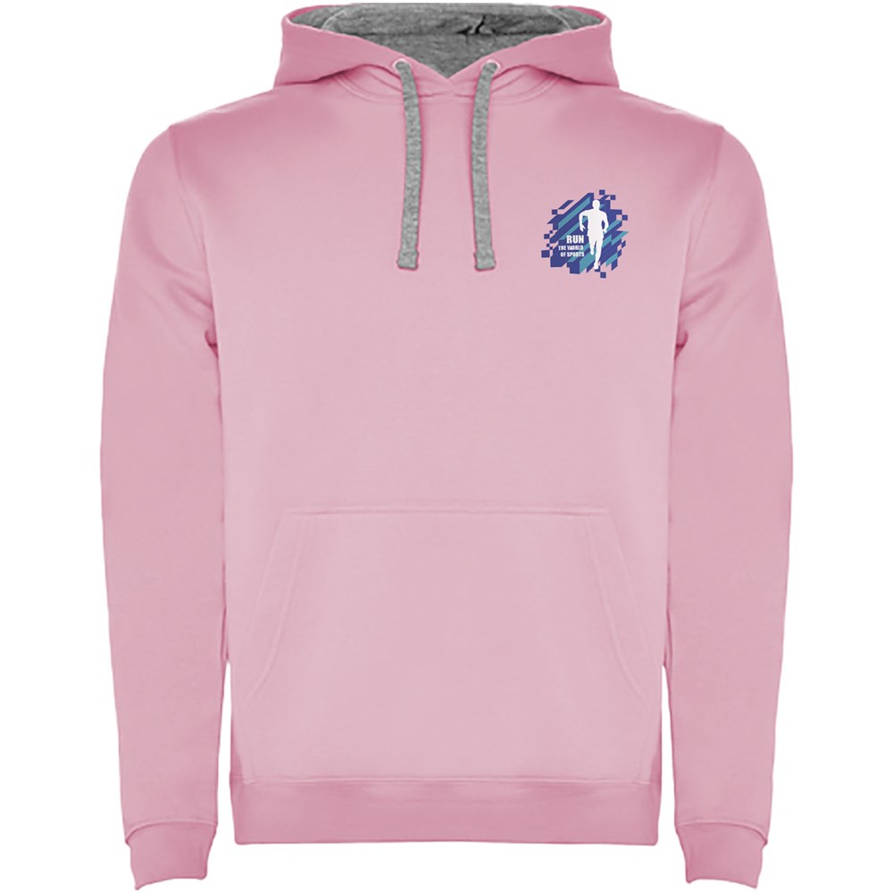 Urban Kapuzenpullover für Herren hellrosa, Marl Grey