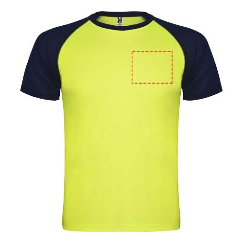 Indianapolis Sport T-Shirt für Kinder Fluor Yellow, Navy Blue