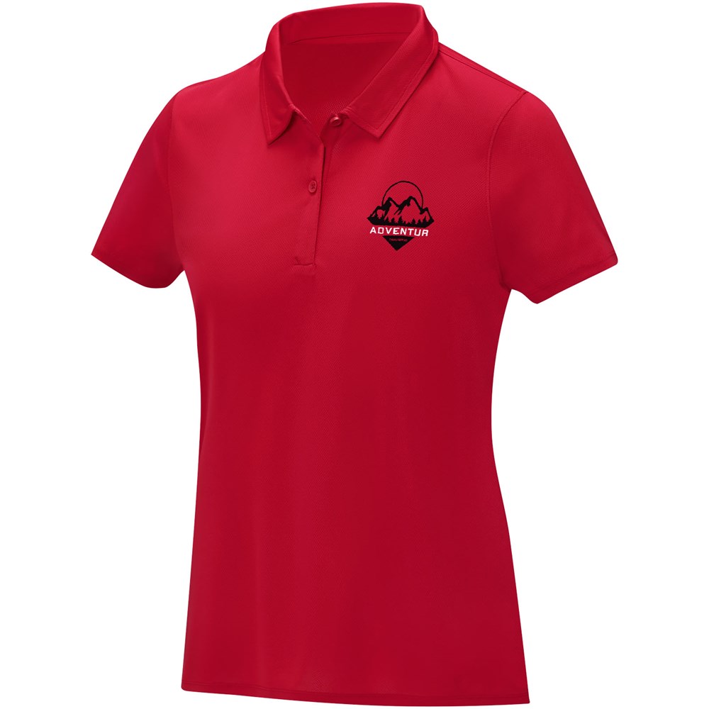 Deimos Poloshirt cool fit mit Kurzärmeln für Damen rot