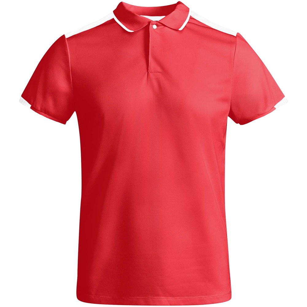 Tamil Sport Poloshirt für Kinder rot, weiss