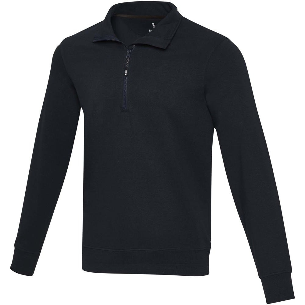Tin Aware™ Pullover mit Half-Zip Reissverschluss aus recyceltem Material Unisex navy
