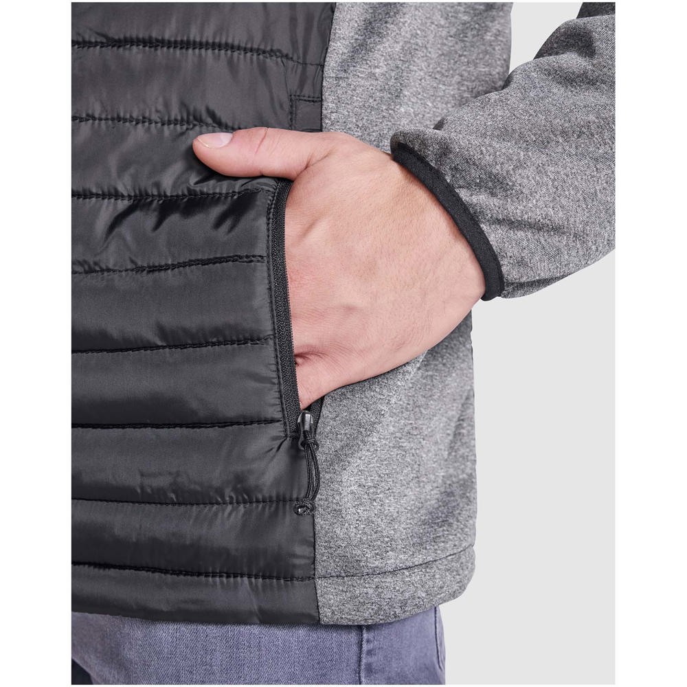 Minsk Hybrid Thermojacke Unisex rot, schwarz