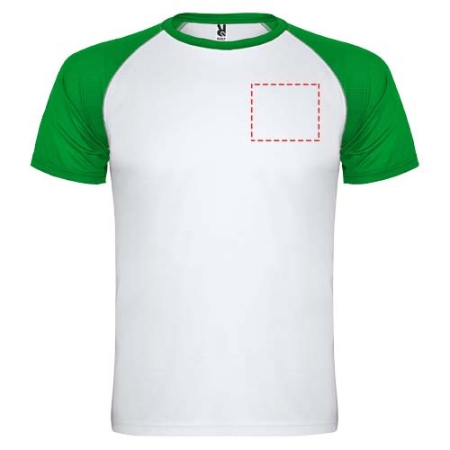Indianapolis T-Shirt Unisex aus recyceltem Material weiss, farngrün