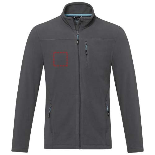 Amber GRS recycelte Fleecejacke für Herren storm grey