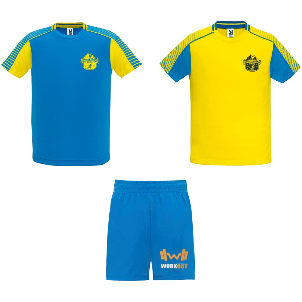 Juve Sport-Set Unisex gelb, royalblau