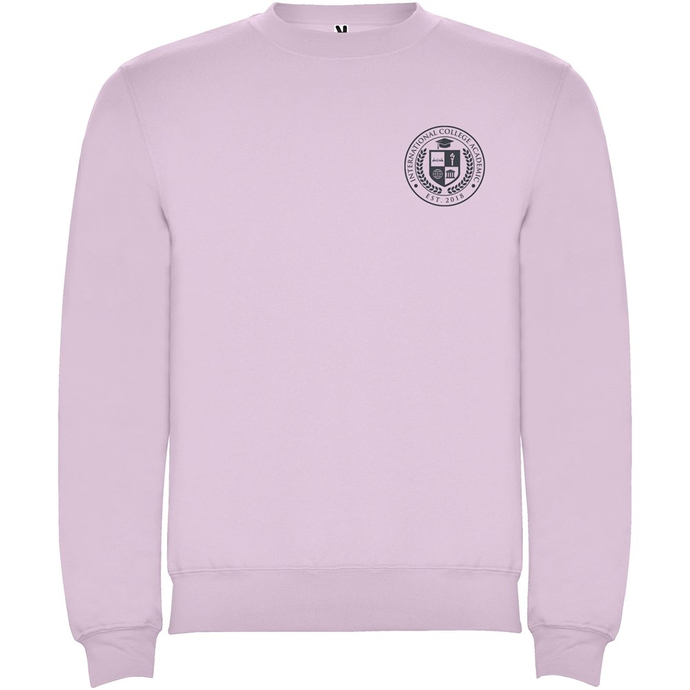 Clasica Sweatshirt mit Rundhalsausschnitt Unisex hellrosa