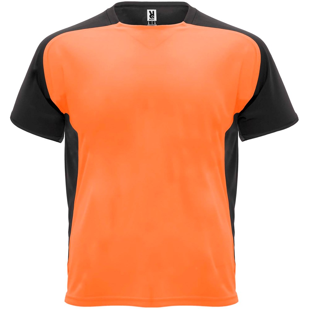 Bugatti Sport T-Shirt für Kinder Fluor Orange, schwarz