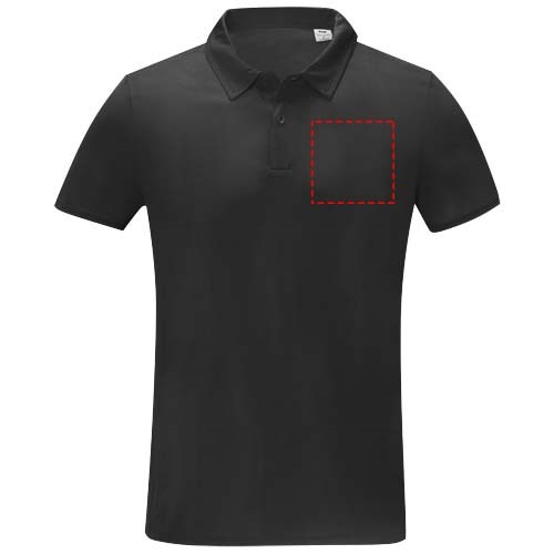 Deimos Poloshirt cool fit mit Kurzärmeln für Herren schwarz