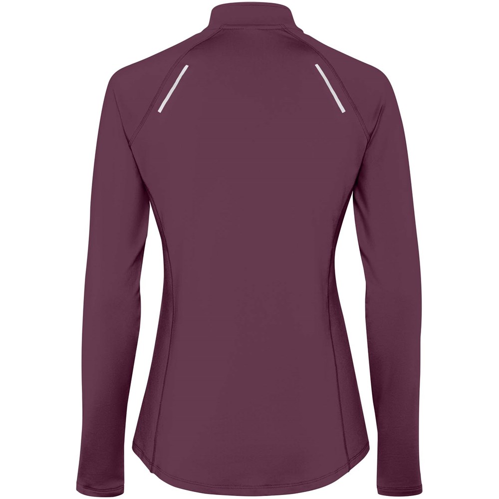 Estambul Half-Zip Sweatshirt für Damen Plum red
