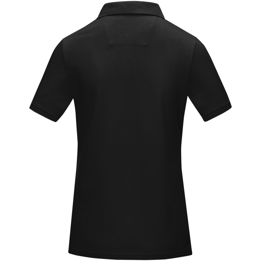 Graphite Poloshirt aus Bio-Baumwolle für Damen schwarz