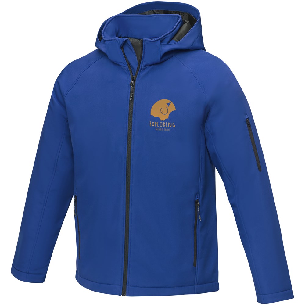Notus wattierte Softshell Herrenjacke blau