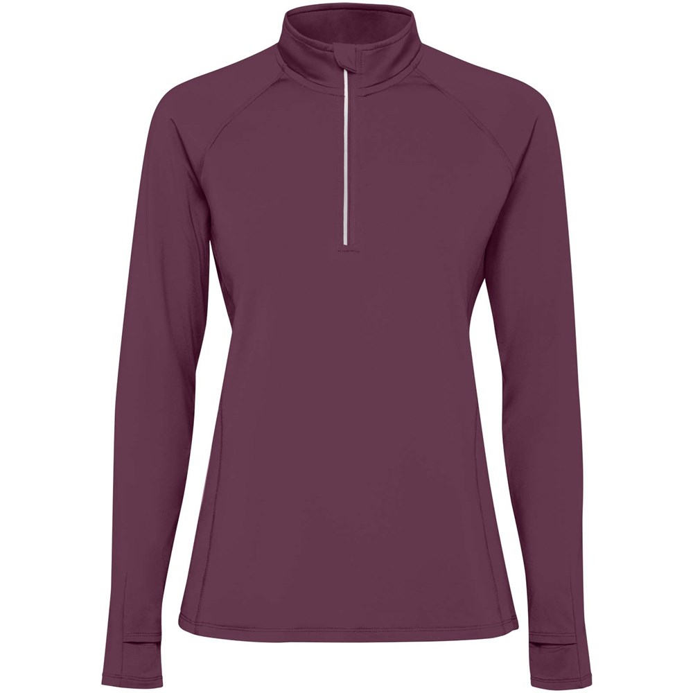 Estambul Half-Zip Sweatshirt für Damen Plum red