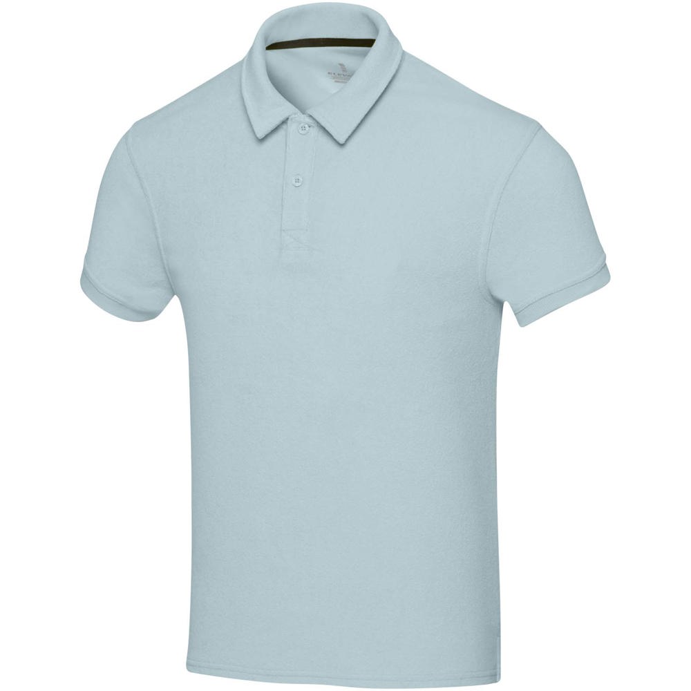 Akoya Poloshirt aus recyceltem Frottee Unisex Cloud Blue
