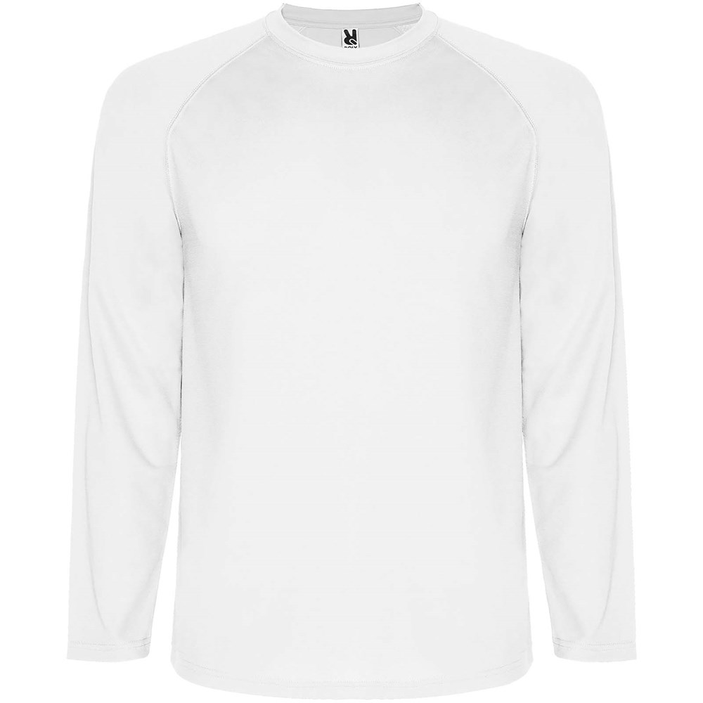 Montecarlo Langarm-Sport-Shirt für Kinder weiss