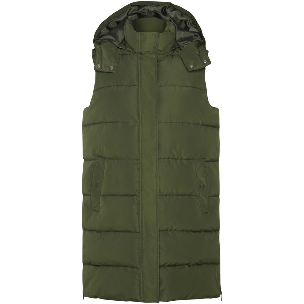 Reine Steppweste für Damen Militar Green