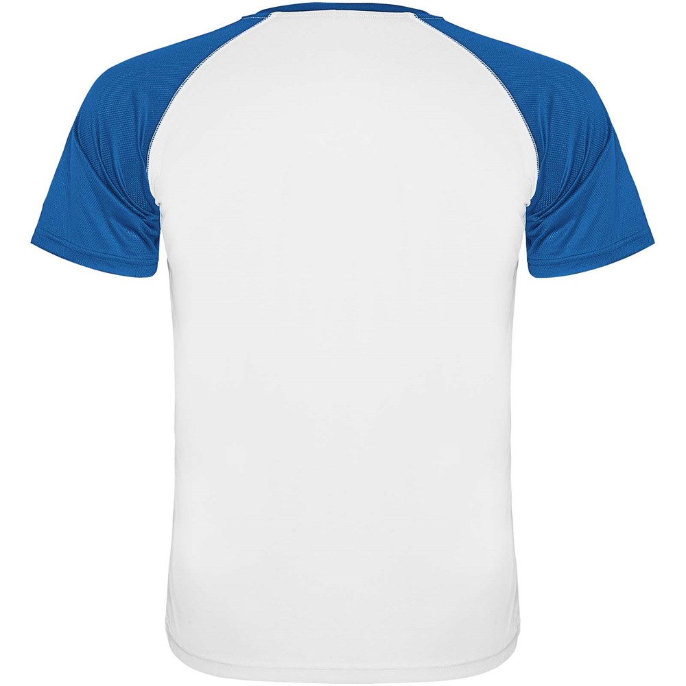 Indianapolis T-Shirt Unisex aus recyceltem Material weiss, royalblau