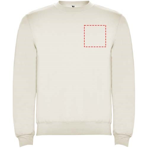 Clasica Sweatshirt mit Rundhalsausschnitt Unisex Vintage White