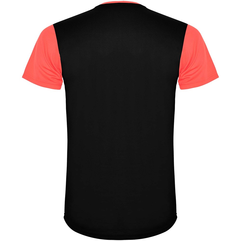 Detroit Sport T-Shirt für Kinder Fluor Coral, schwarz