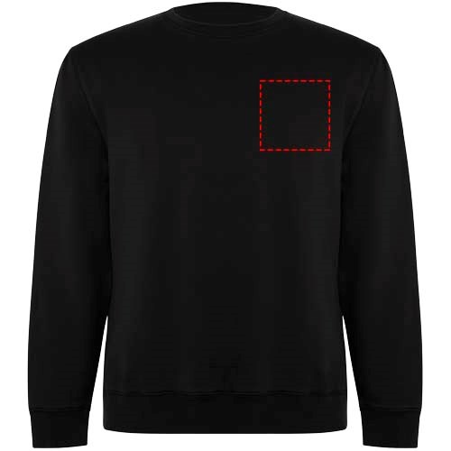 Batian Sweatshirt mit Rundhalsausschnitt aus Bio-Baumwolle Unisex schwarz