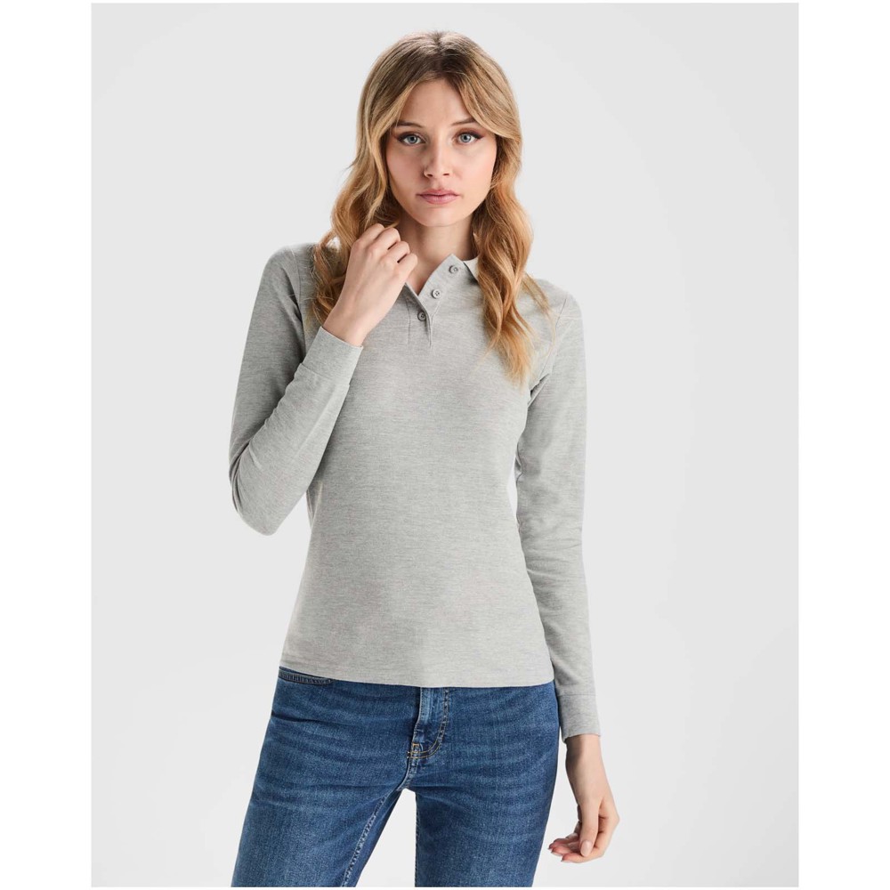 Estrella 220 g/m² Langarm Poloshirt für Damen