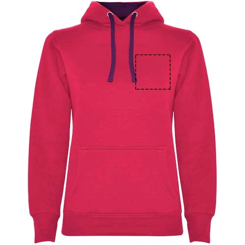 Urban Kapuzenpullover für Damen Rossette, lila