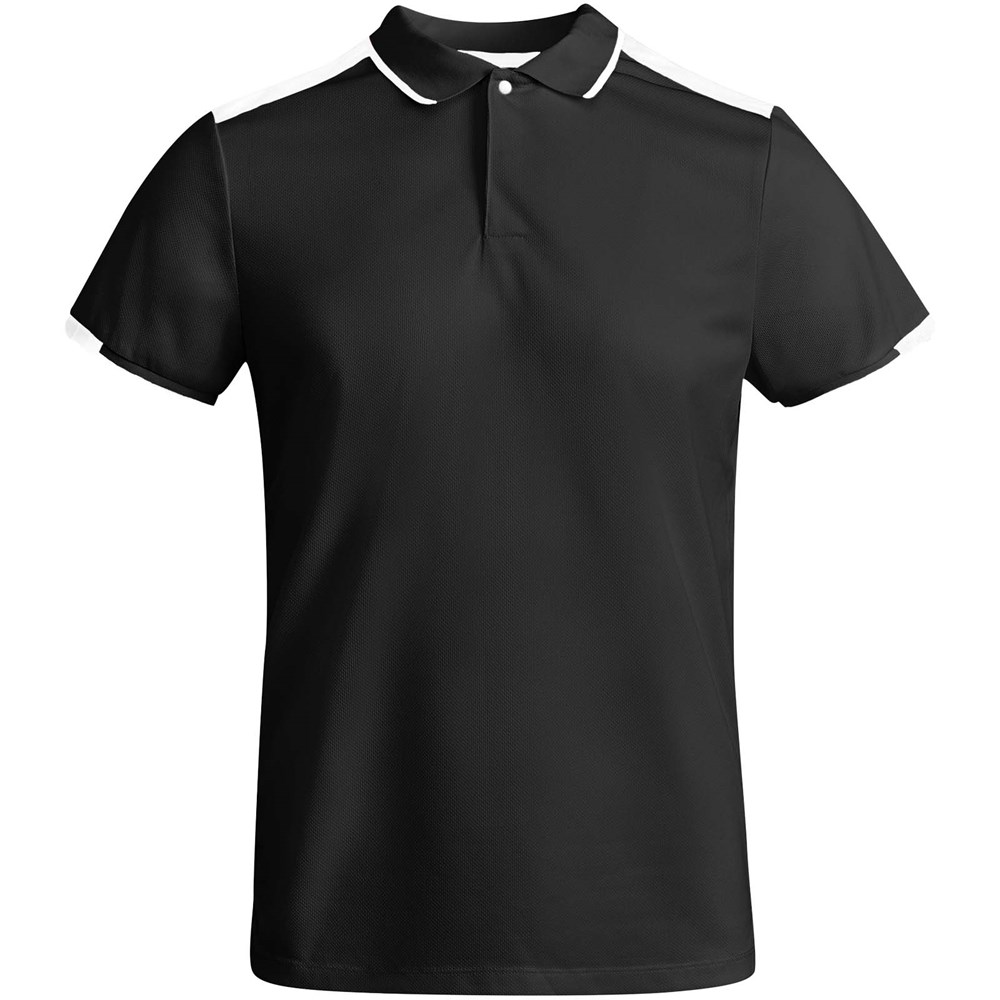 Tamil Sport Poloshirt für Kinder schwarz, weiss