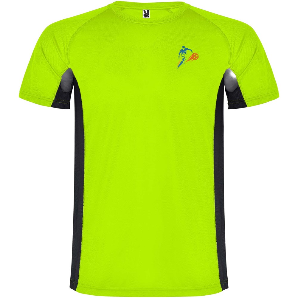 Shanghai Sport T-Shirt für Kinder Fluor Green, schwarz