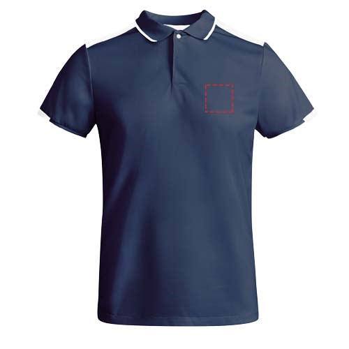 Tamil Sport Poloshirt für Kinder Navy Blue, weiss
