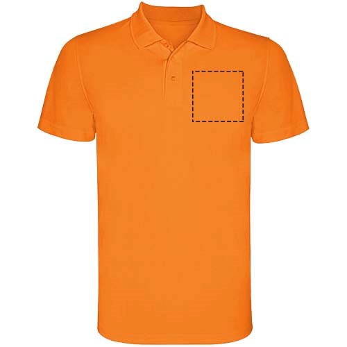 Monzha Sport Poloshirt für Herren Fluor Orange