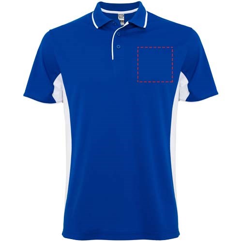 Montmelo Sport Poloshirt Unisex royalblau, weiss