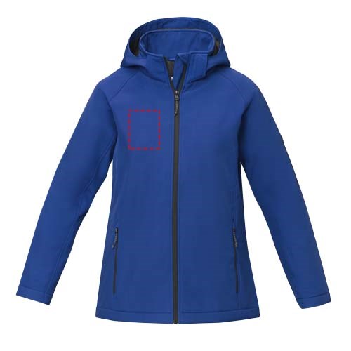 Notus wattierte Softshell Damenjacke blau