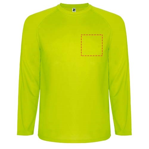 Montecarlo Langarm Sport-Shirt für Männer Fluor Yellow