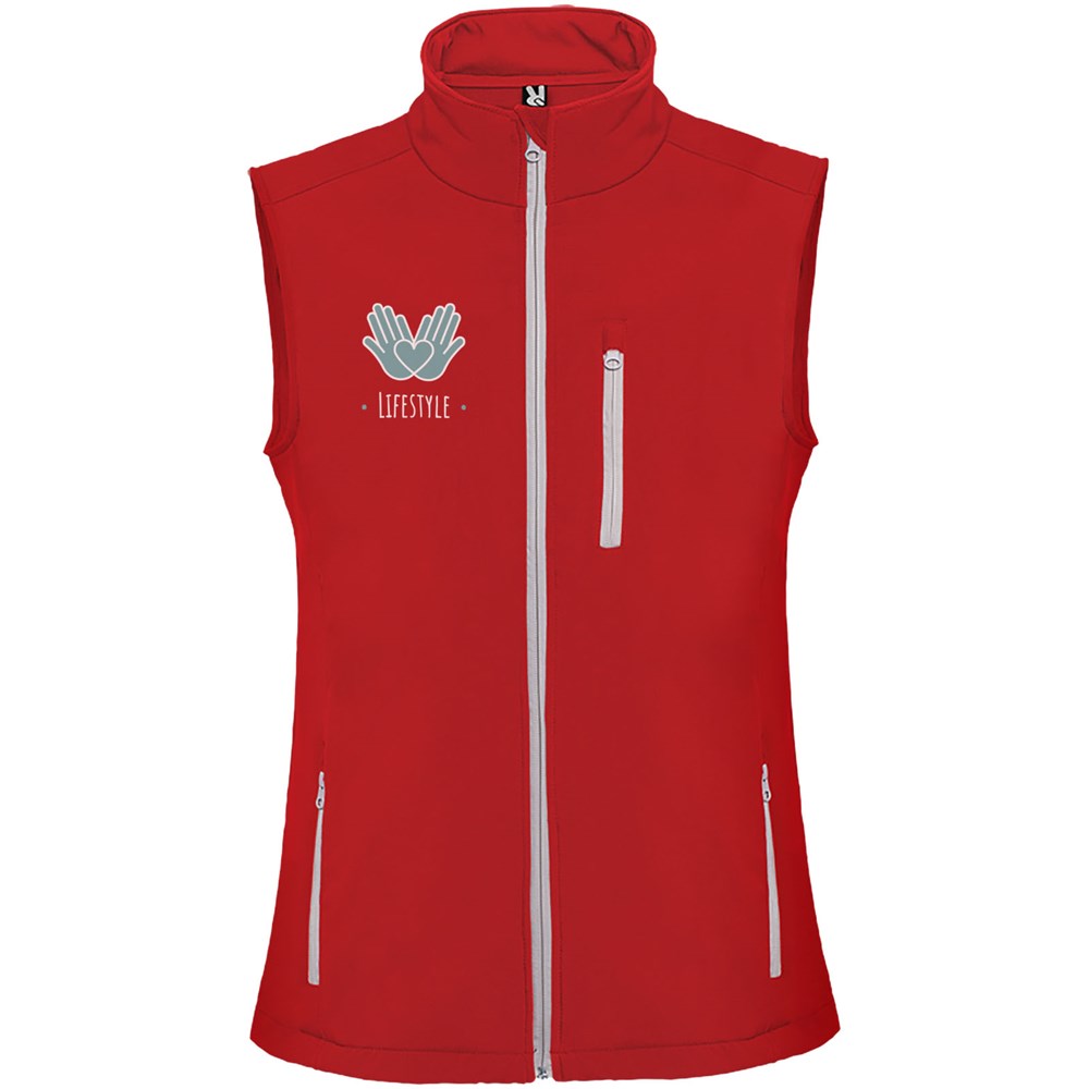 Nevada Softshellbodywarmer Unisex rot