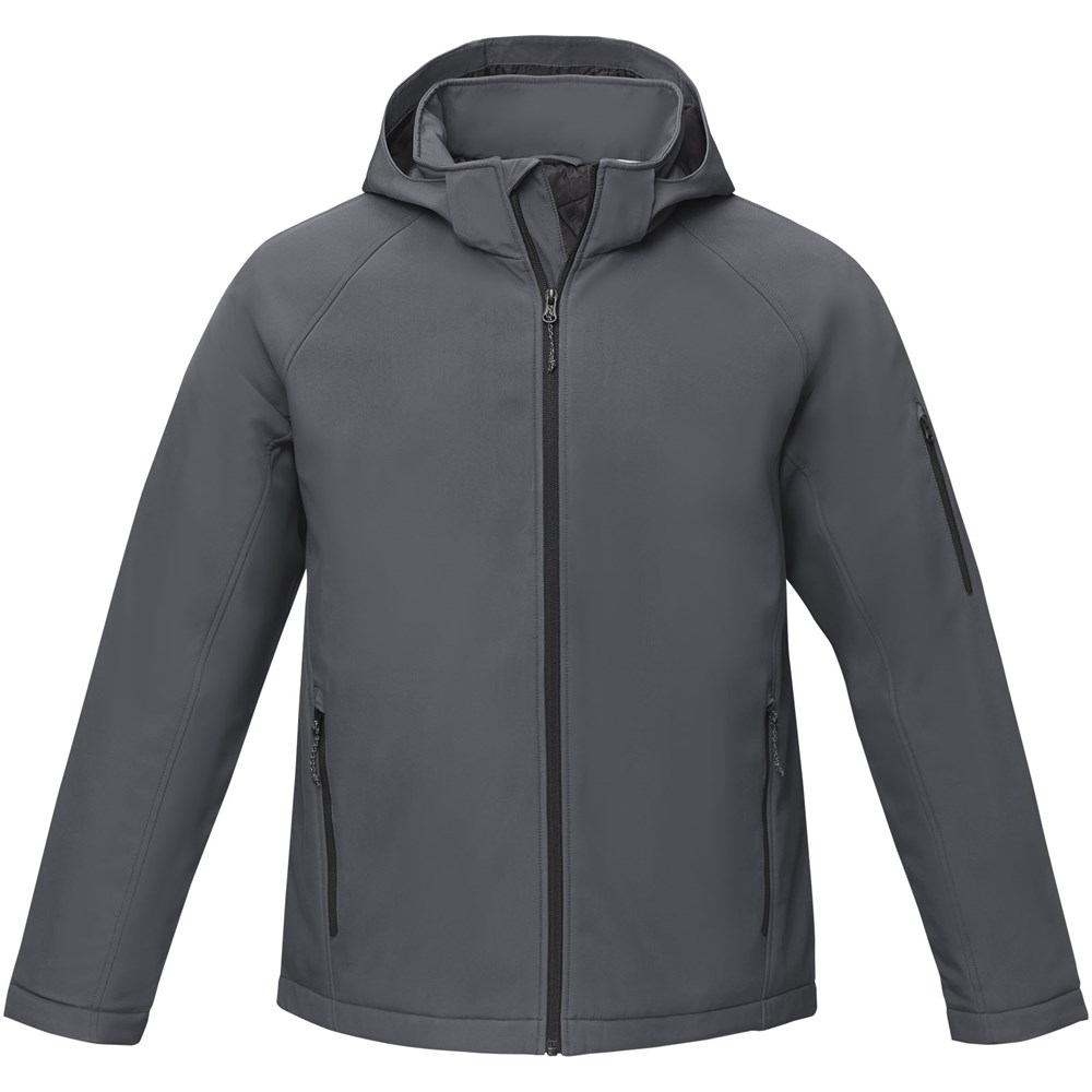 Notus wattierte Softshell Herrenjacke storm grey