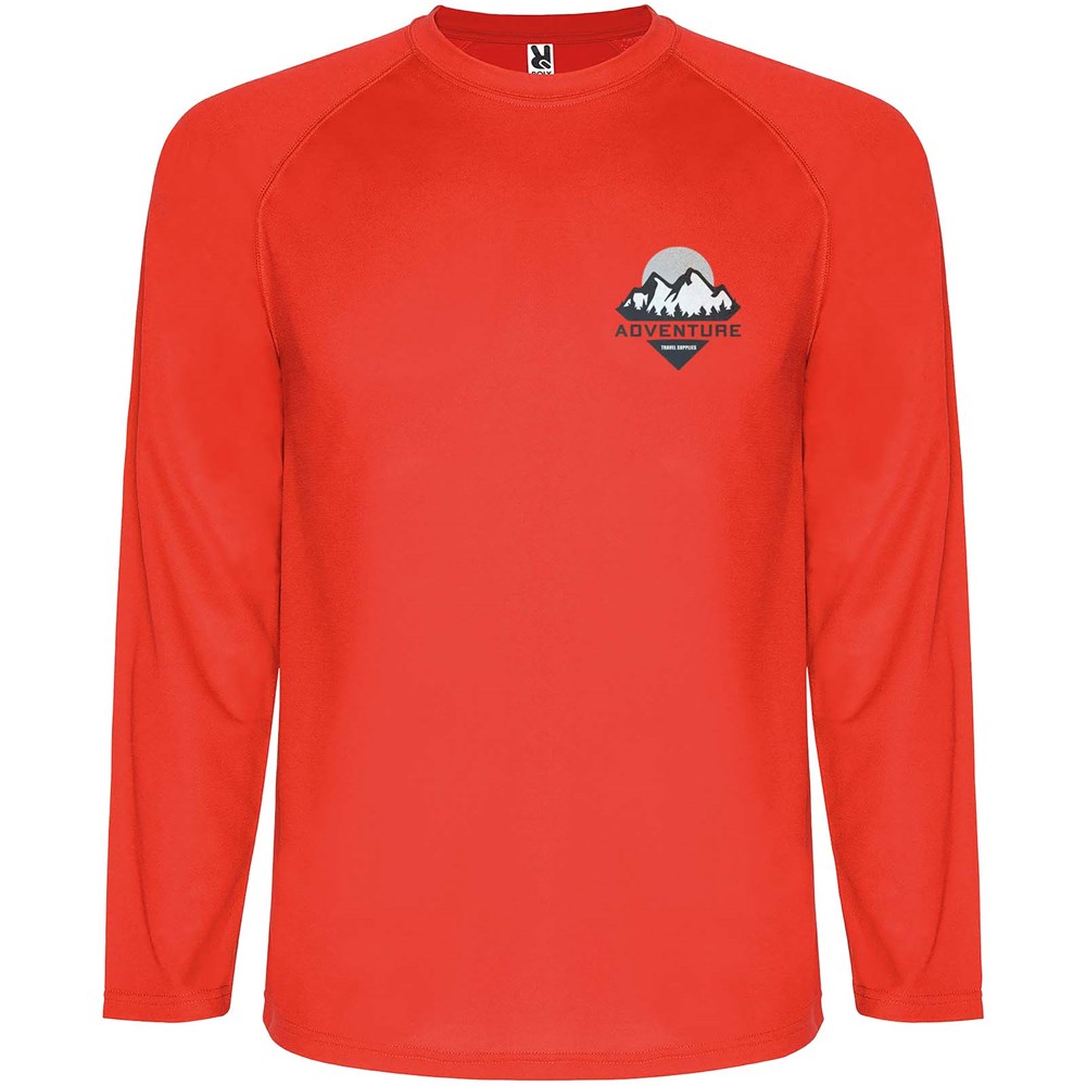 Montecarlo Langarm Sport-Shirt für Männer rot
