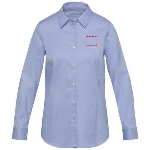 Citrine Twill Bluse hellblau