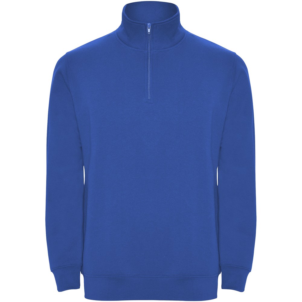 Aneto Pullover mit Viertelreissverschluss royalblau