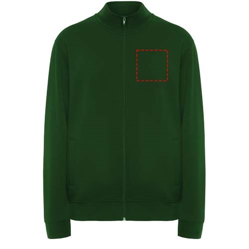 Ulan Sweatjacke Unisex dunkelgrün