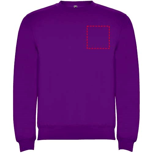 Clasica Sweatshirt mit Rundhalsausschnitt Unisex lila