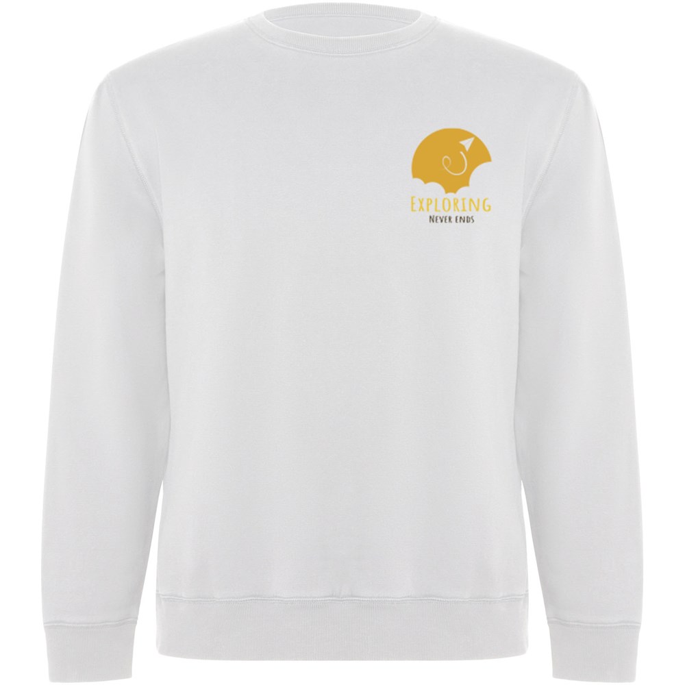 Batian Sweatshirt mit Rundhalsausschnitt aus Bio-Baumwolle Unisex weiss