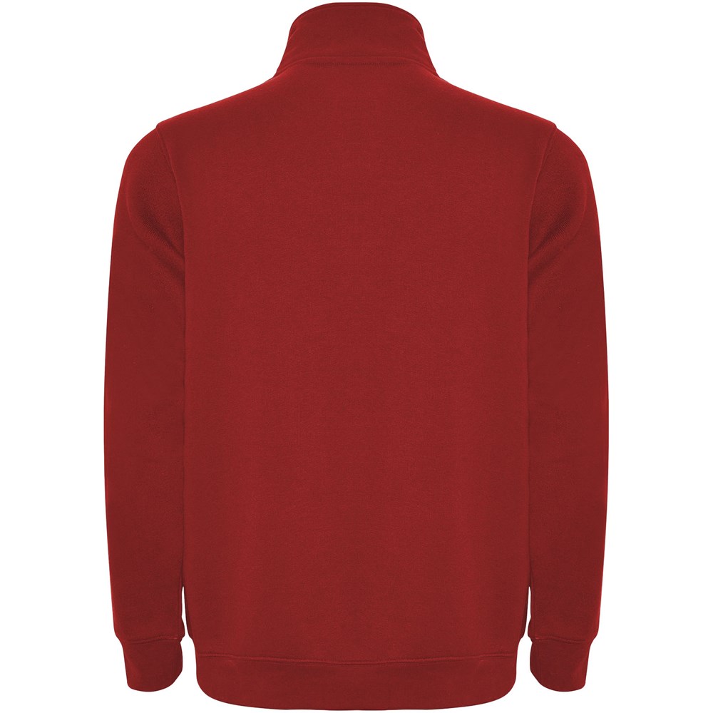 Aneto Pullover mit Viertelreissverschluss rot