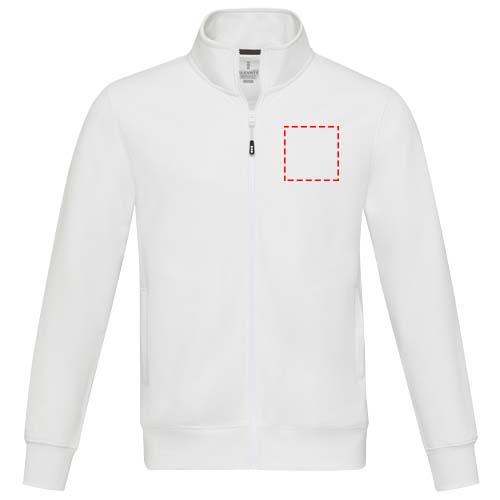 Galena Aware™ Sweatjacke aus recyceltem Material Unisex weiss