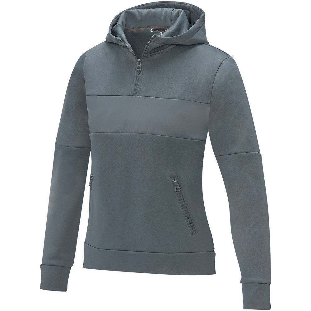 Sayan Kapuzenpullover mit halbem Reissverschluss für Damen
