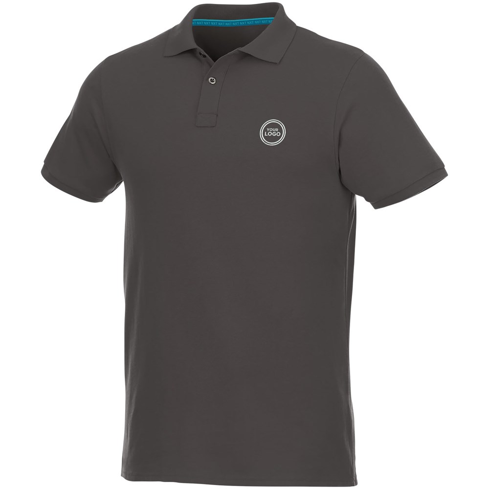 Beryl Poloshirt aus Bio-Recyclingmaterial für Herren storm grey