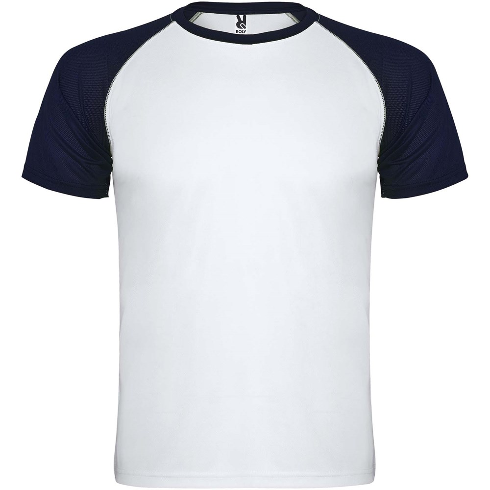 Indianapolis T-Shirt Unisex aus recyceltem Material weiss, Navy Blue