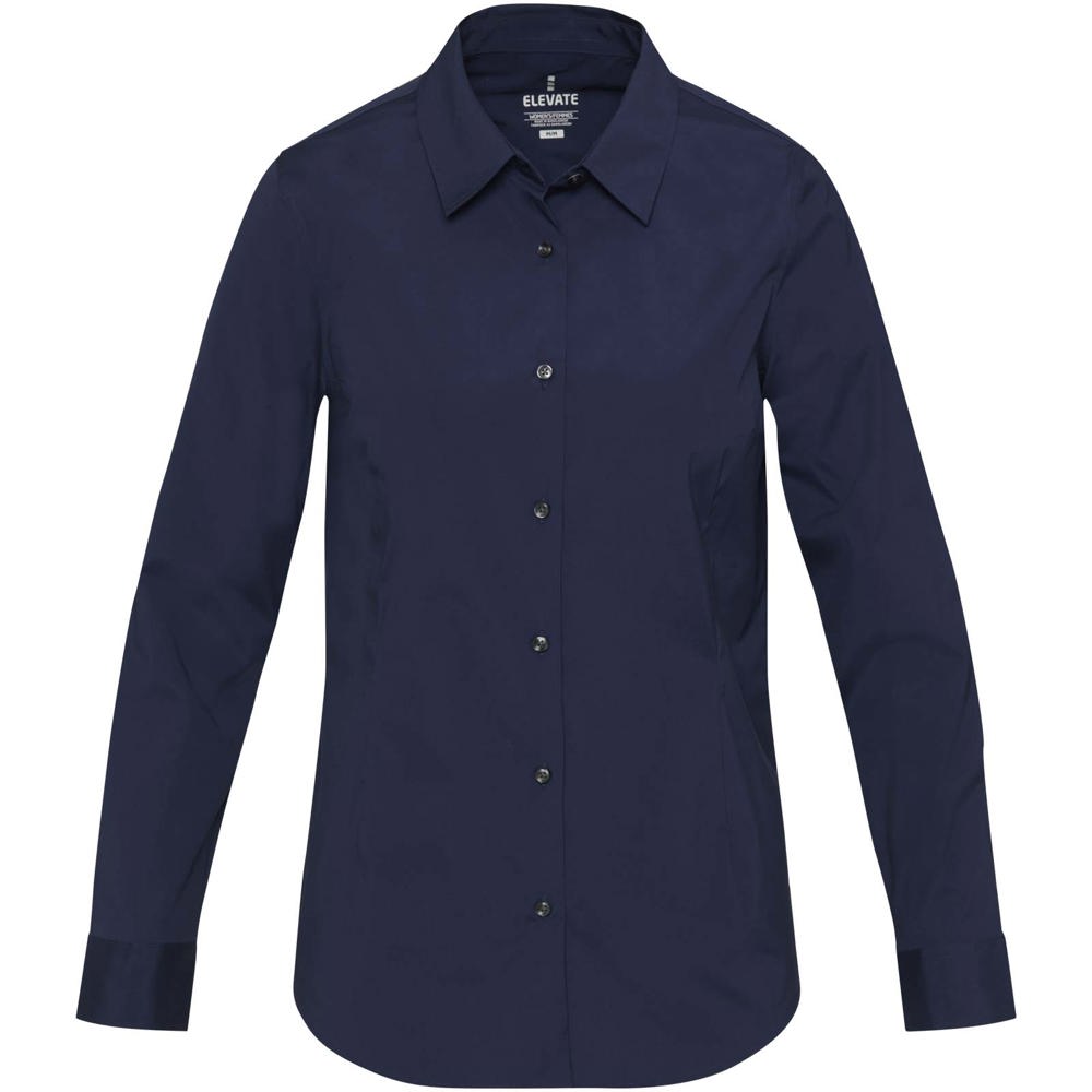 Carnelian Popeline Bluse Navy Blue