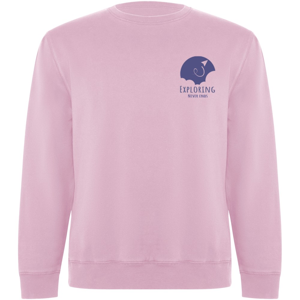 Batian Sweatshirt mit Rundhalsausschnitt aus Bio-Baumwolle Unisex hellrosa