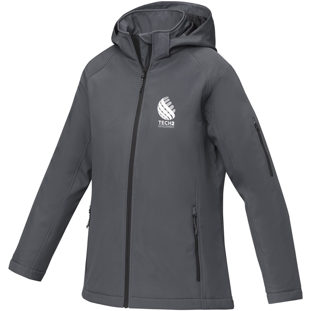Notus wattierte Softshell Damenjacke storm grey