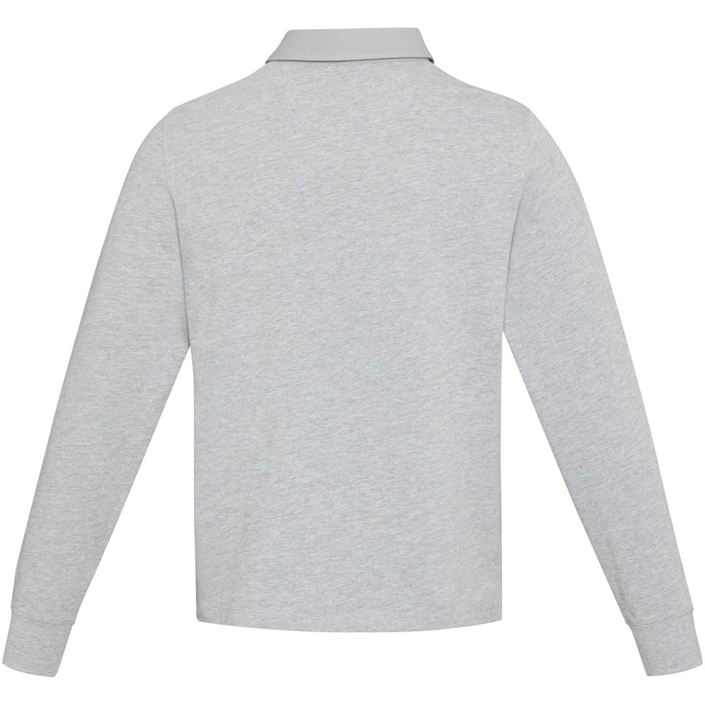 Clyde Rugby Polo Sweatshirt Unisex heather grau