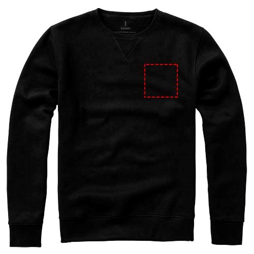 Surrey Sweatshirt mit Rundhalsausschnitt Unisex schwarz